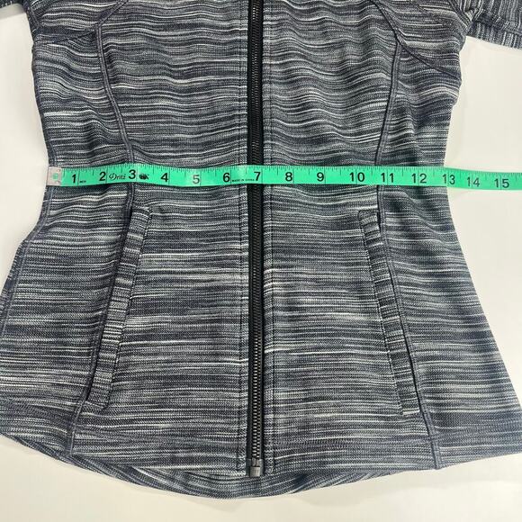 Lululemon Hooded Define Jacket Womens Sz6 W4BF8S Nulu Mini Space Dye Herringbone - Picture 9 of 16